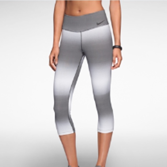 Nike Pants - Nike legendary striped dri fit crops size small